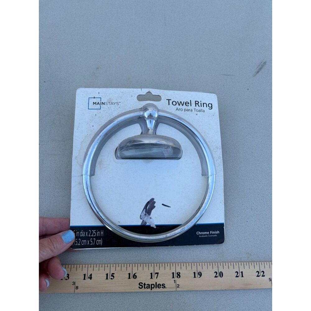 Mainstays Towel ring 6" chrome